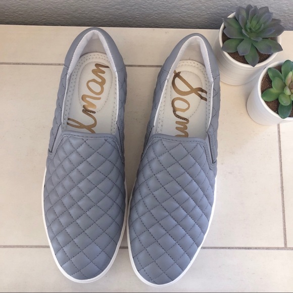 sam edelman quilted slip on sneakers